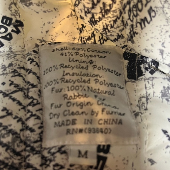 Canvas Bomber Hat -Realtree Snow w/Brown Rabbit Fur Size Medium LNWOT - Picture 9 of 13